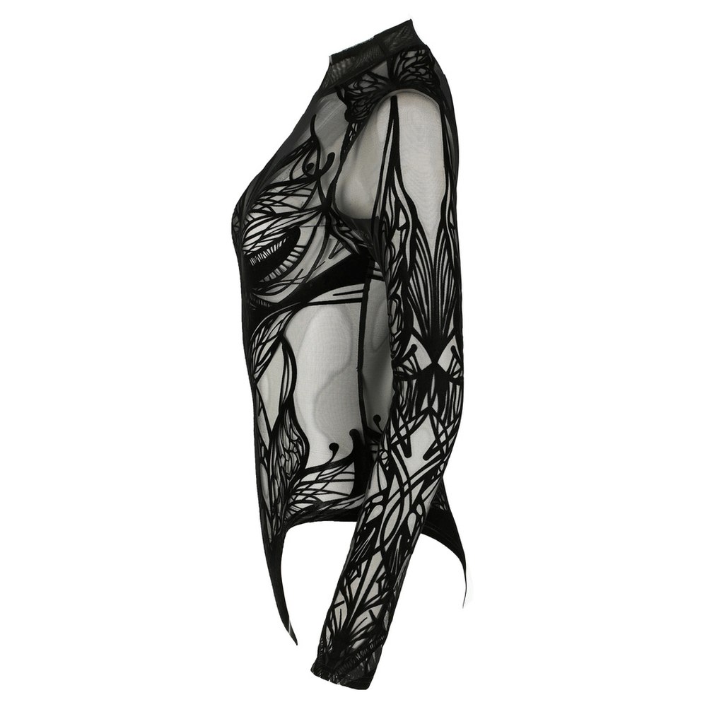 Restyle - Elven Whispers Bodysuit - Zwart